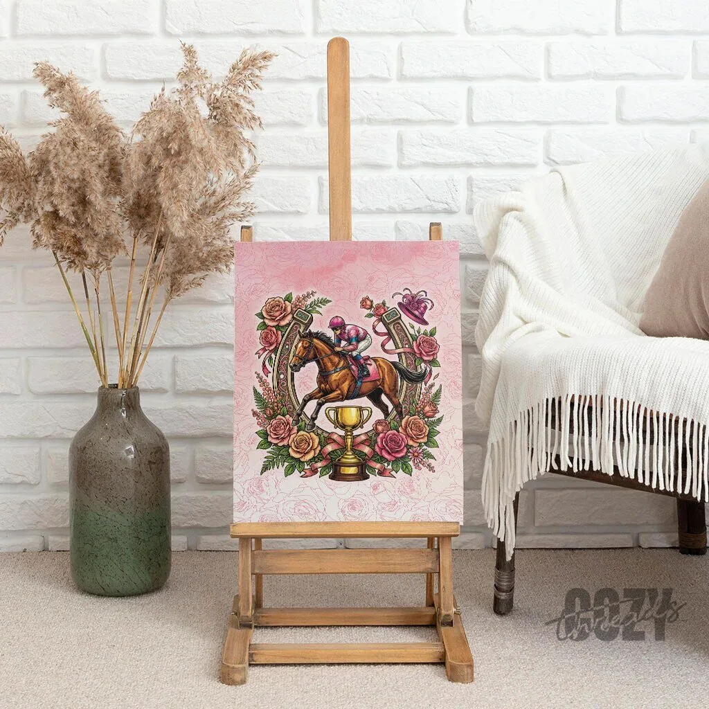 Melbourne Horse Racing Floral Horseshoe Pink Rose Wall Art Canvas 9 Melbourne Horse Racing Floral Horseshoe Pink Rose Wall Art Canvas