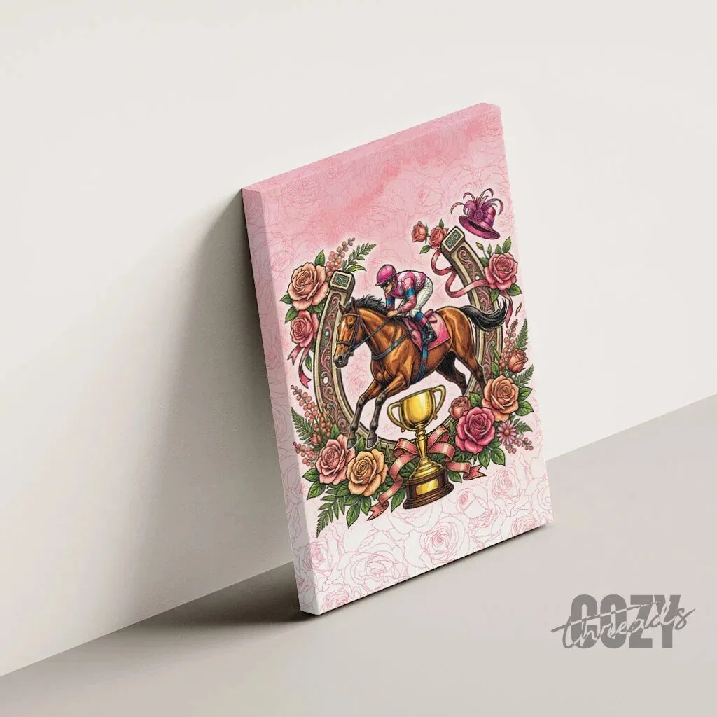 Melbourne Horse Racing Floral Horseshoe Pink Rose Wall Art Canvas 13 Melbourne Horse Racing Floral Horseshoe Pink Rose Wall Art Canvas