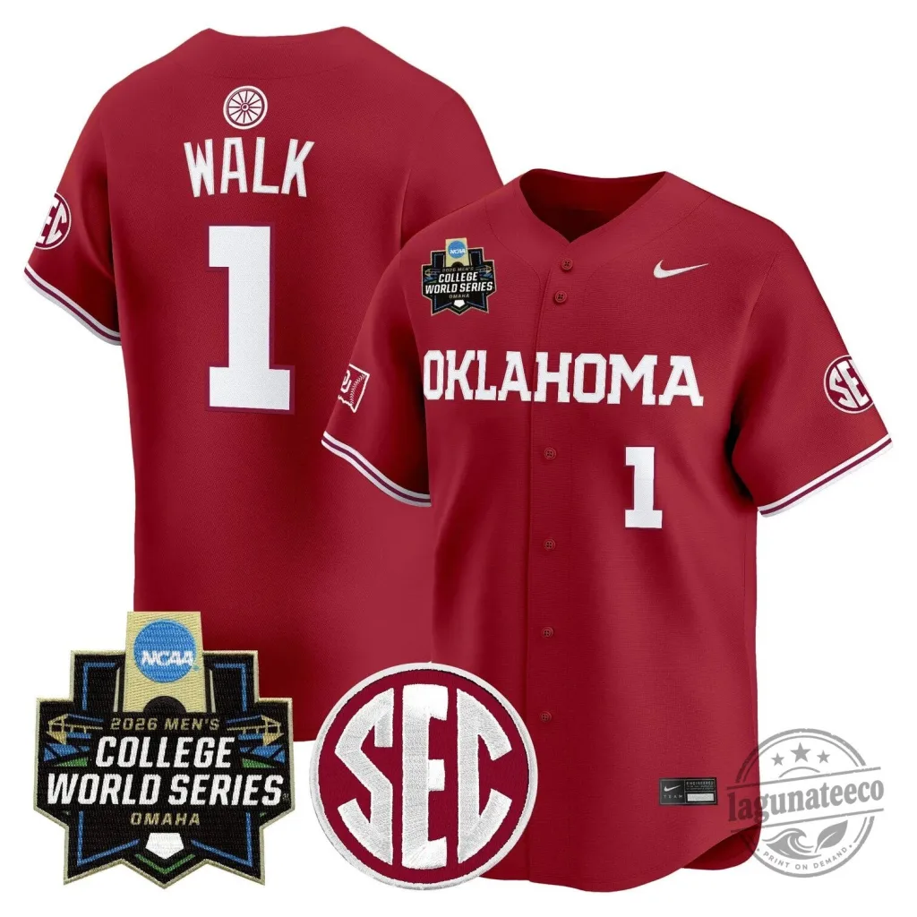 2026 College World Series Jersey for Men - Oklahoma Sooners Baseball 2026 College World Series Jersey for Men - Oklahoma Sooners Baseball