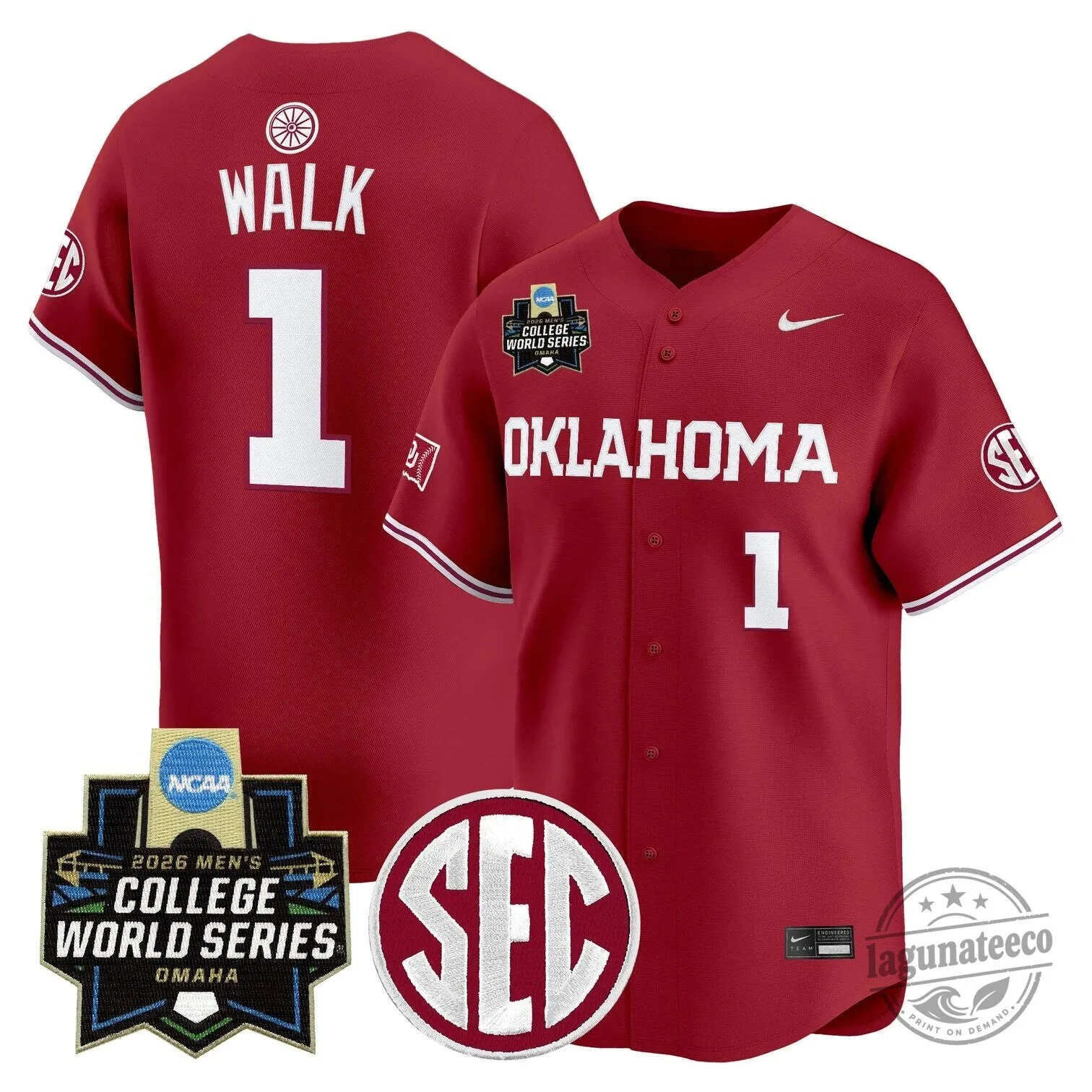 2026 College World Series Jersey for Men - Oklahoma Sooners Baseball