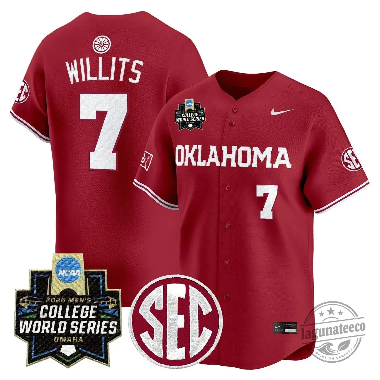 2026 College World Series Jersey for Men - Oklahoma Sooners Baseball 37 2026 College World Series Jersey for Men - Oklahoma Sooners Baseball