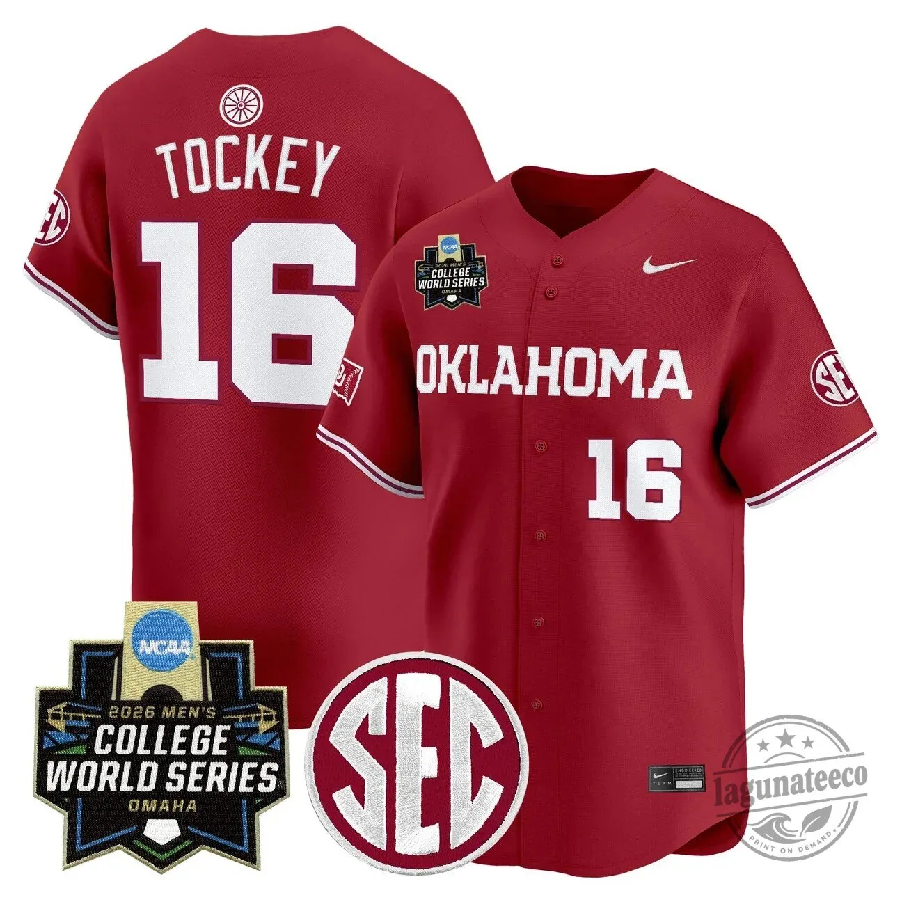 2026 College World Series Jersey for Men - Oklahoma Sooners Baseball 42 2026 College World Series Jersey for Men - Oklahoma Sooners Baseball