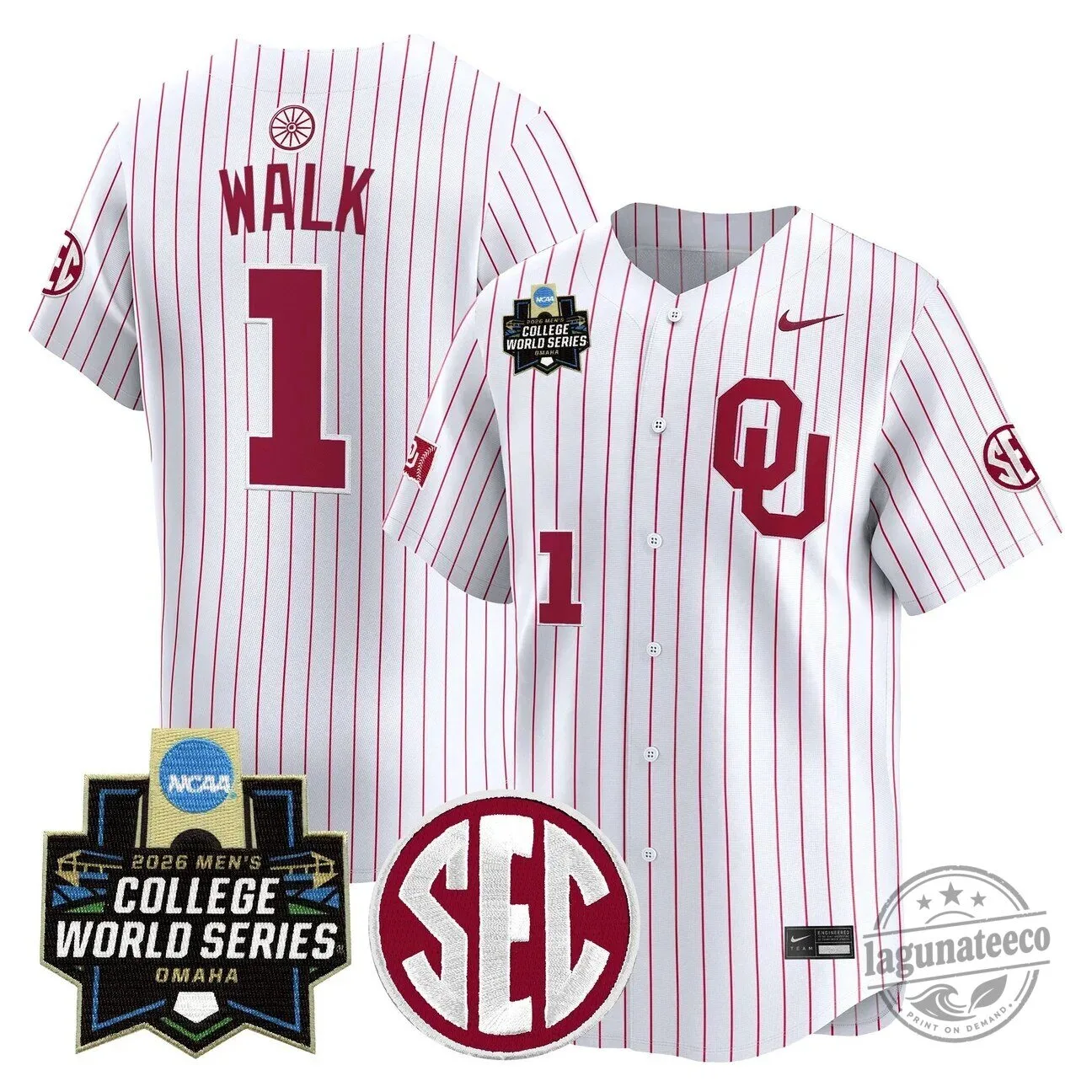 2026 College World Series Jersey for Men - Oklahoma Sooners Baseball 45 2026 College World Series Jersey for Men - Oklahoma Sooners Baseball