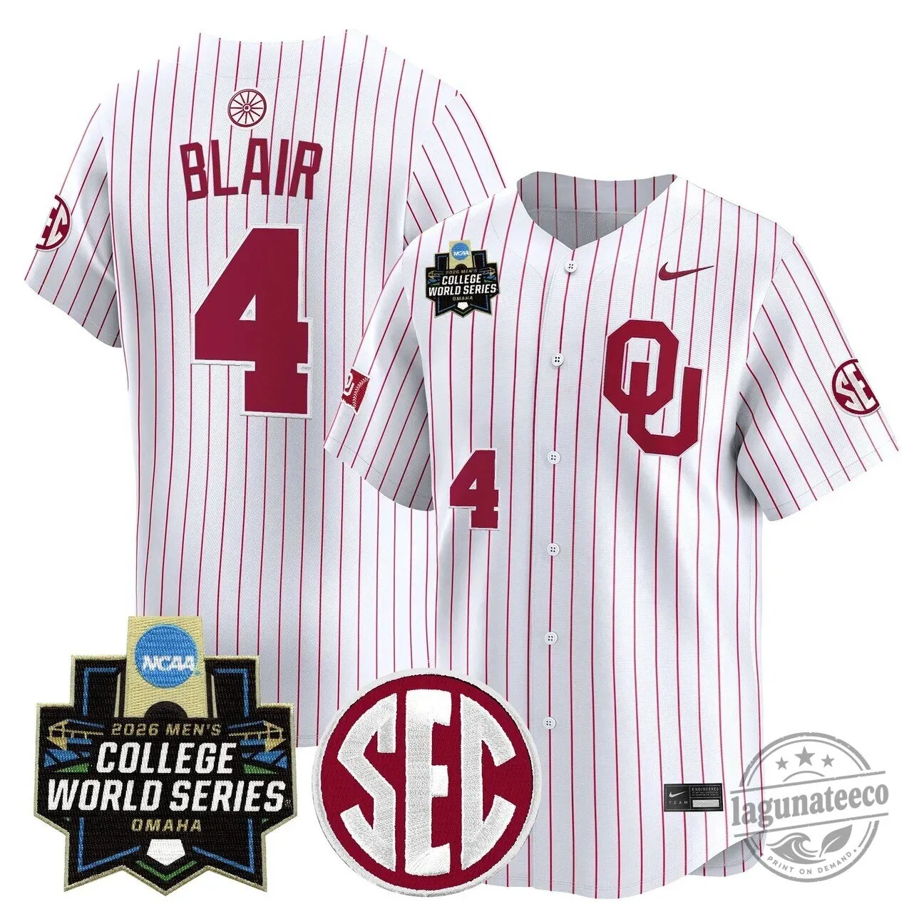2026 College World Series Jersey for Men - Oklahoma Sooners Baseball 46 2026 College World Series Jersey for Men - Oklahoma Sooners Baseball
