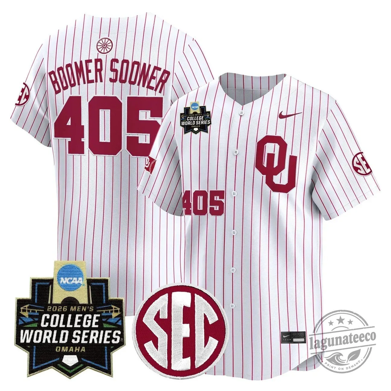 2026 College World Series Jersey for Men - Oklahoma Sooners Baseball 52 2026 College World Series Jersey for Men - Oklahoma Sooners Baseball