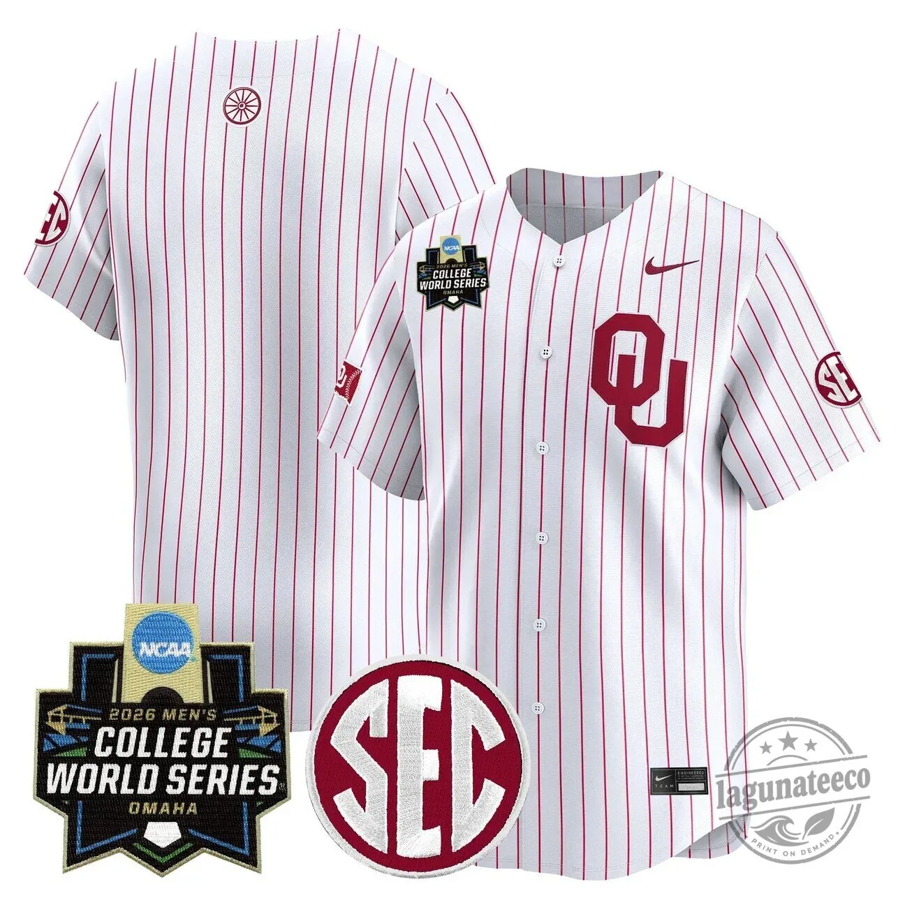 2026 College World Series Jersey for Men - Oklahoma Sooners Baseball 53 2026 College World Series Jersey for Men - Oklahoma Sooners Baseball