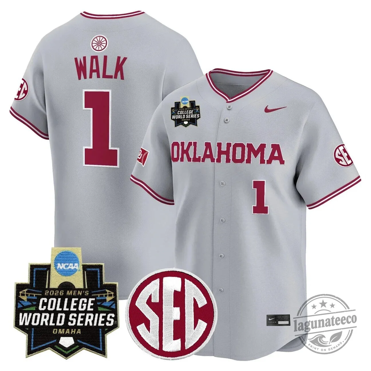 2026 College World Series Jersey for Men - Oklahoma Sooners Baseball 54 2026 College World Series Jersey for Men - Oklahoma Sooners Baseball