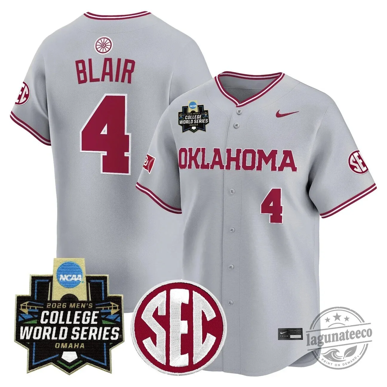 2026 College World Series Jersey for Men - Oklahoma Sooners Baseball 55 2026 College World Series Jersey for Men - Oklahoma Sooners Baseball
