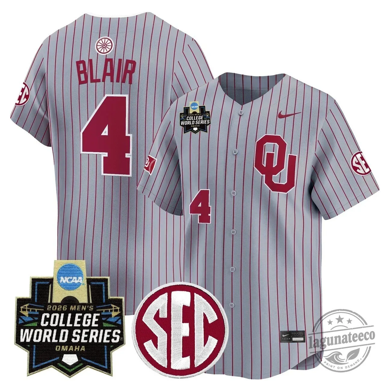 2026 College World Series Jersey for Men - Oklahoma Sooners Baseball 63 2026 College World Series Jersey for Men - Oklahoma Sooners Baseball