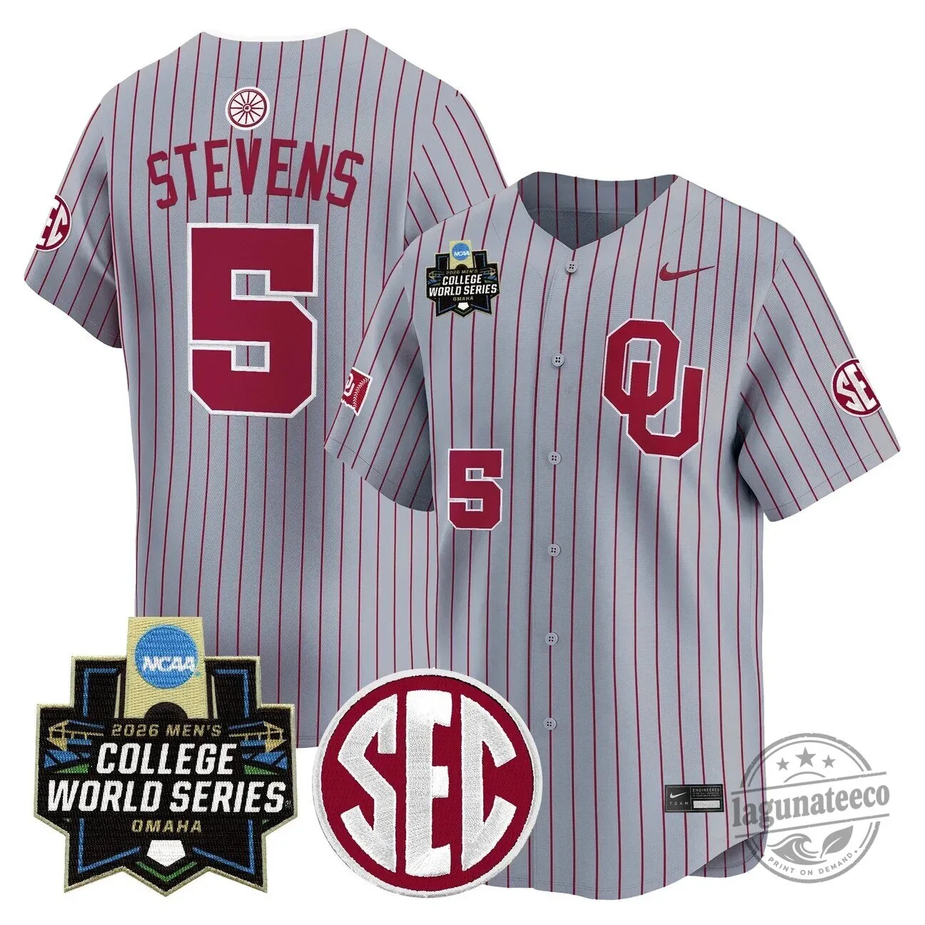 2026 College World Series Jersey for Men - Oklahoma Sooners Baseball 64 2026 College World Series Jersey for Men - Oklahoma Sooners Baseball