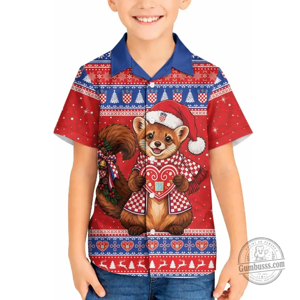 Croatian Kuna Licitar Heart Christmas Holiday Hawaiian Shirt 10 Croatian Kuna Licitar Heart Christmas Holiday Hawaiian Shirt