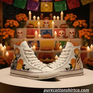 Converse Chuck 70 High "Día de Muertos 2026" - Xico Print 3d Shoes 4 Converse Chuck 70 High Inspired Dia de Muertos 2026 1