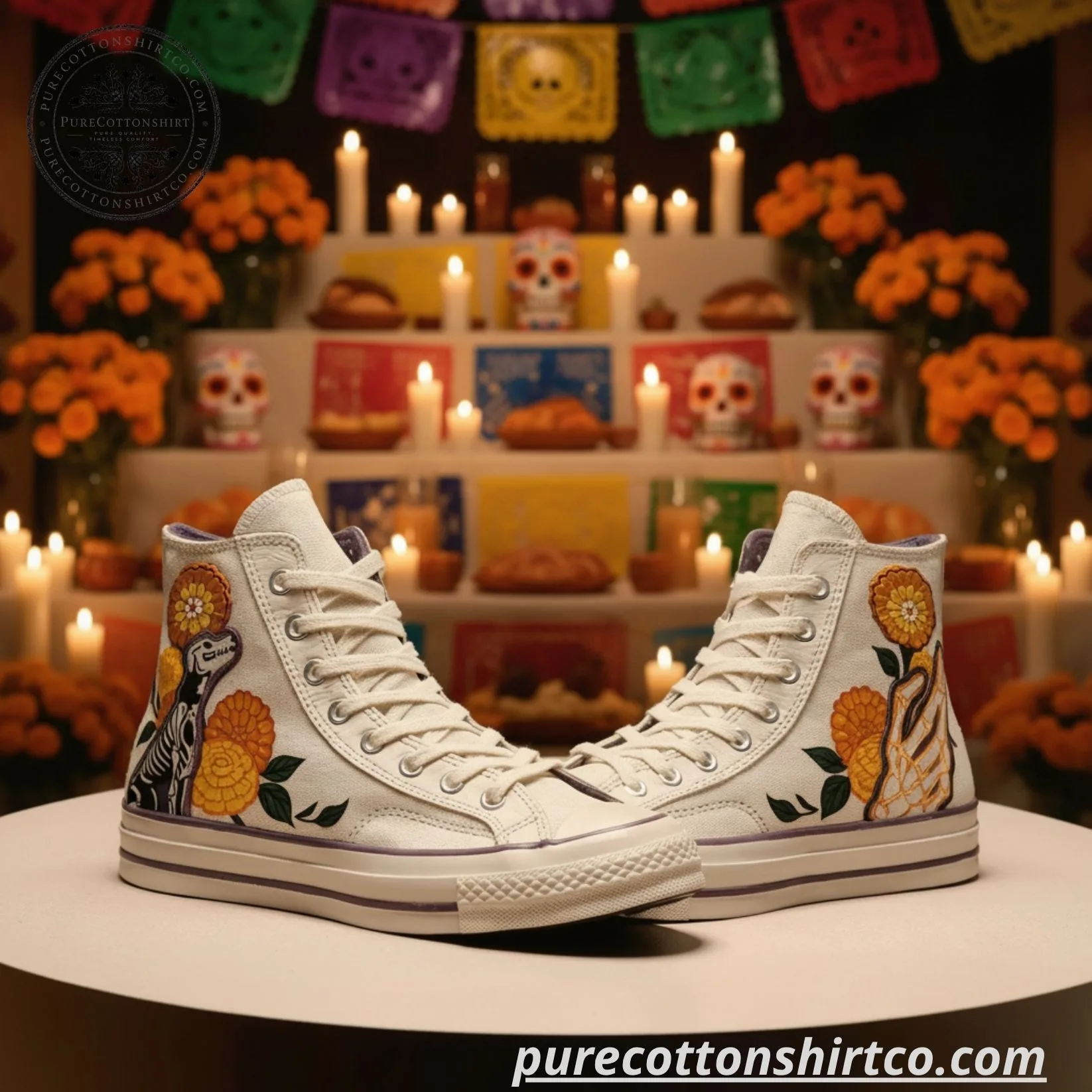 Converse Chuck 70 High "Día de Muertos 2026" - Xico Print 3d Shoes