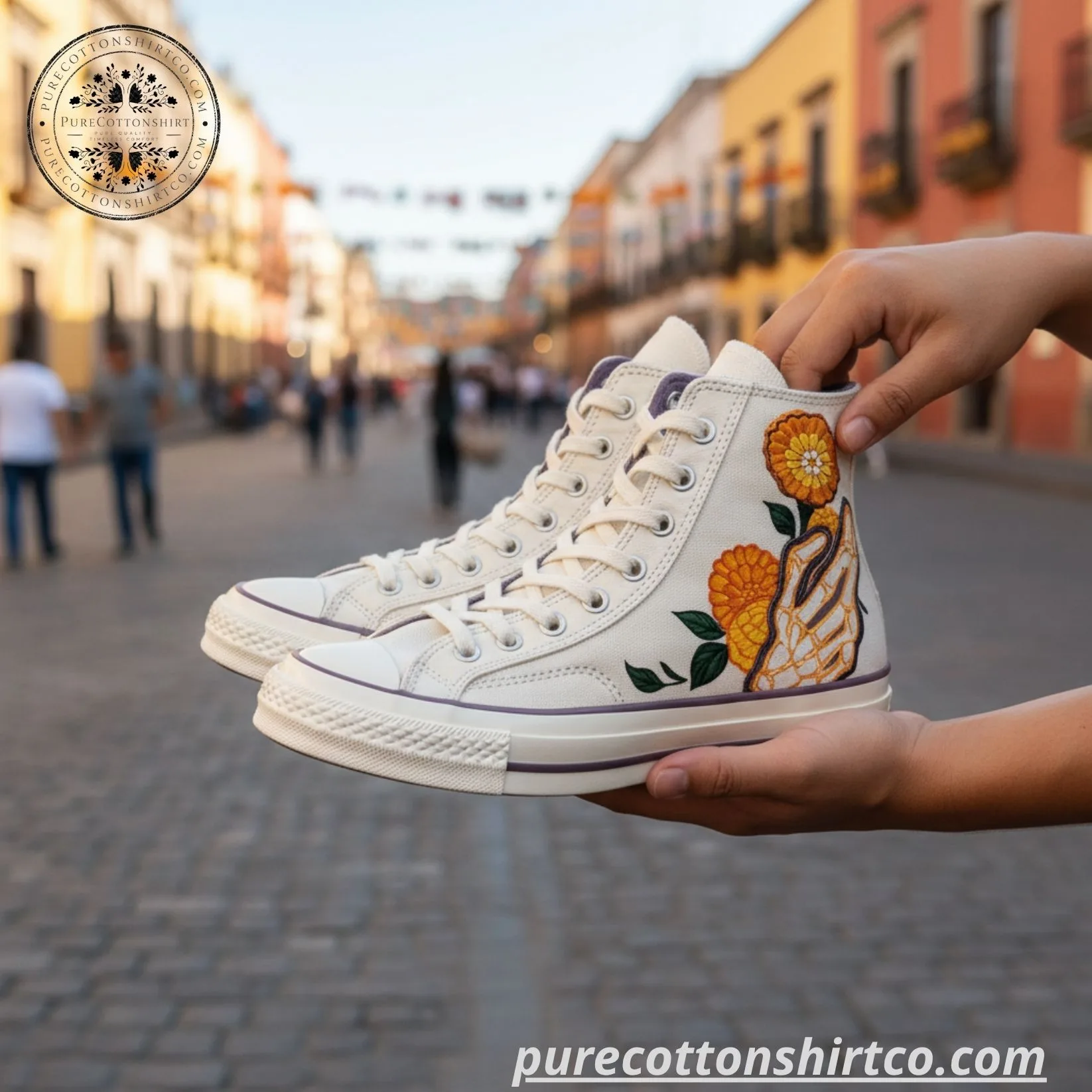 Converse Chuck 70 High Inspired Día de Muertos 2026 (1) Converse Chuck 70 High “Día de Muertos 2026” – Xico Print 3d Shoes — image 2