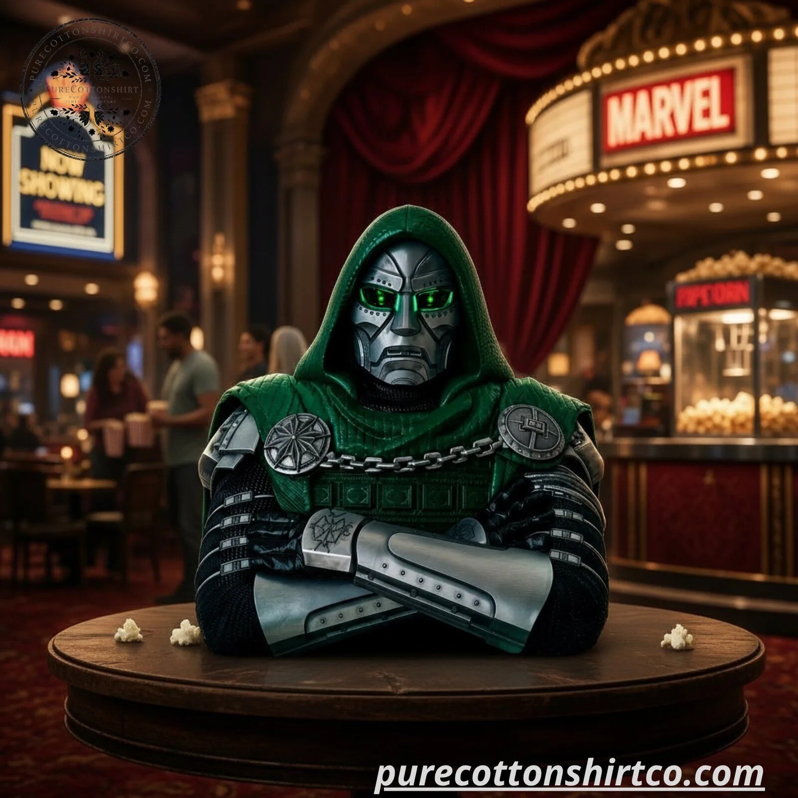 Doctor Doom Popcorn Bucket From Film Avengers: Doomsday 3 Doctor Doom Popcorn Bucket From Film Avengers: Doomsday