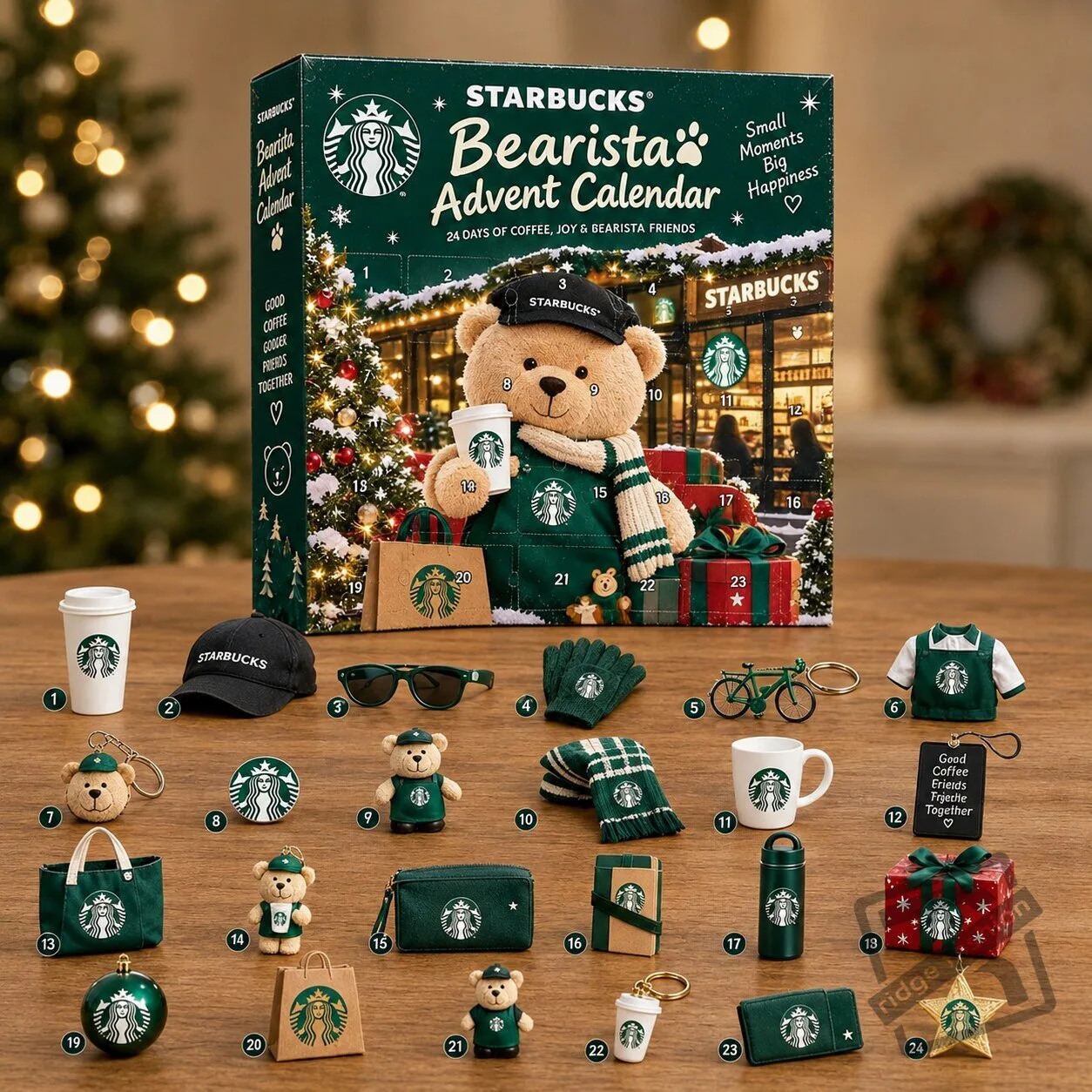 Starbucks Bearista Advent Calendar 2026 – 24 Days Coffee Lovers Bear Christmas Gift Box Starbucks Bearista Advent Calendar 2026 - Coffee Lover's 24-Day Gift Box – image 2 of 2