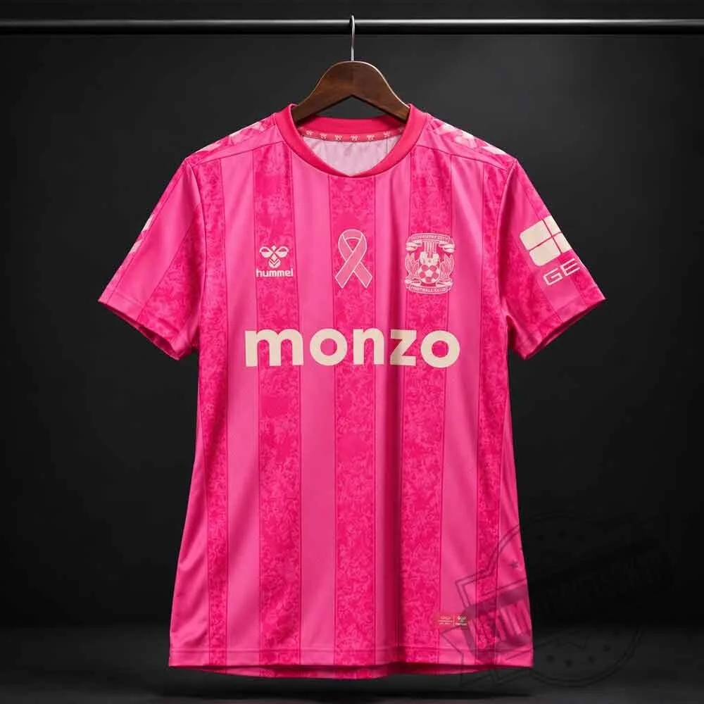 Coventry City 2026-27 Pink Breast Cancer Awareness Soccer Jersey Shirt 3 Coventry City 2026-27 Pink Breast Cancer Awareness Soccer Jersey Shirt