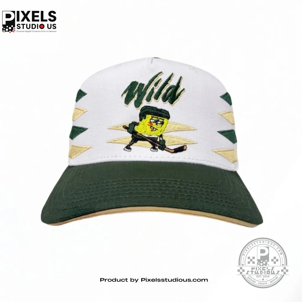 Minnesota Wild SpongeBob SquarePants Night Hockey Cap