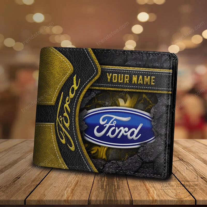 Ford Blue Oval Logo Personalized Custom Name Casual Leather Wallet 11 Ford Blue Oval Logo Personalized Custom Name Casual Leather Wallet