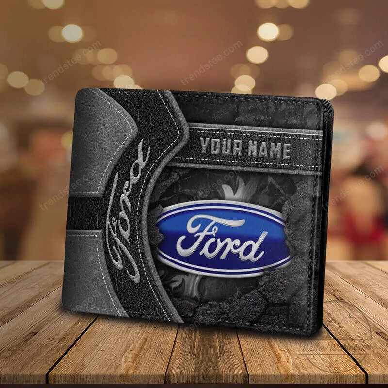Ford Blue Oval Logo Personalized Custom Name Casual Leather Wallet 14 Ford Blue Oval Logo Personalized Custom Name Casual Leather Wallet