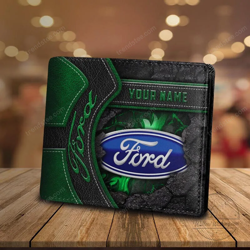 Ford Blue Oval Logo Personalized Custom Name Casual Leather Wallet 15 Ford Blue Oval Logo Personalized Custom Name Casual Leather Wallet