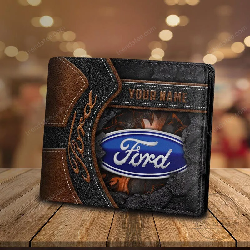 Ford Blue Oval Logo Personalized Custom Name Casual Leather Wallet 17 Ford Blue Oval Logo Personalized Custom Name Casual Leather Wallet
