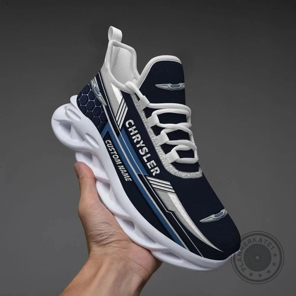 Chrysler Custom Name Max Soul Running Shoes, Personalized Car Brand Sneakers