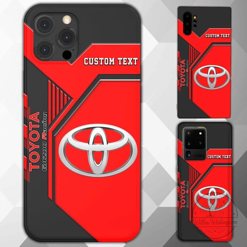 Toyota Gazoo Racing Custom Name Phone Case for iPhone and Samsung Models
