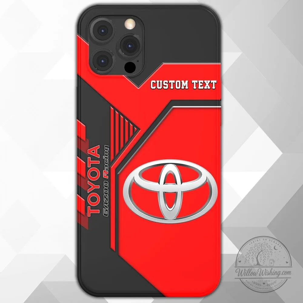 Toyota Gazoo Racing Custom Name Phone Case for iPhone and Samsung Models 7 Toyota Gazoo Racing Custom Name Phone Case for iPhone and Samsung Models