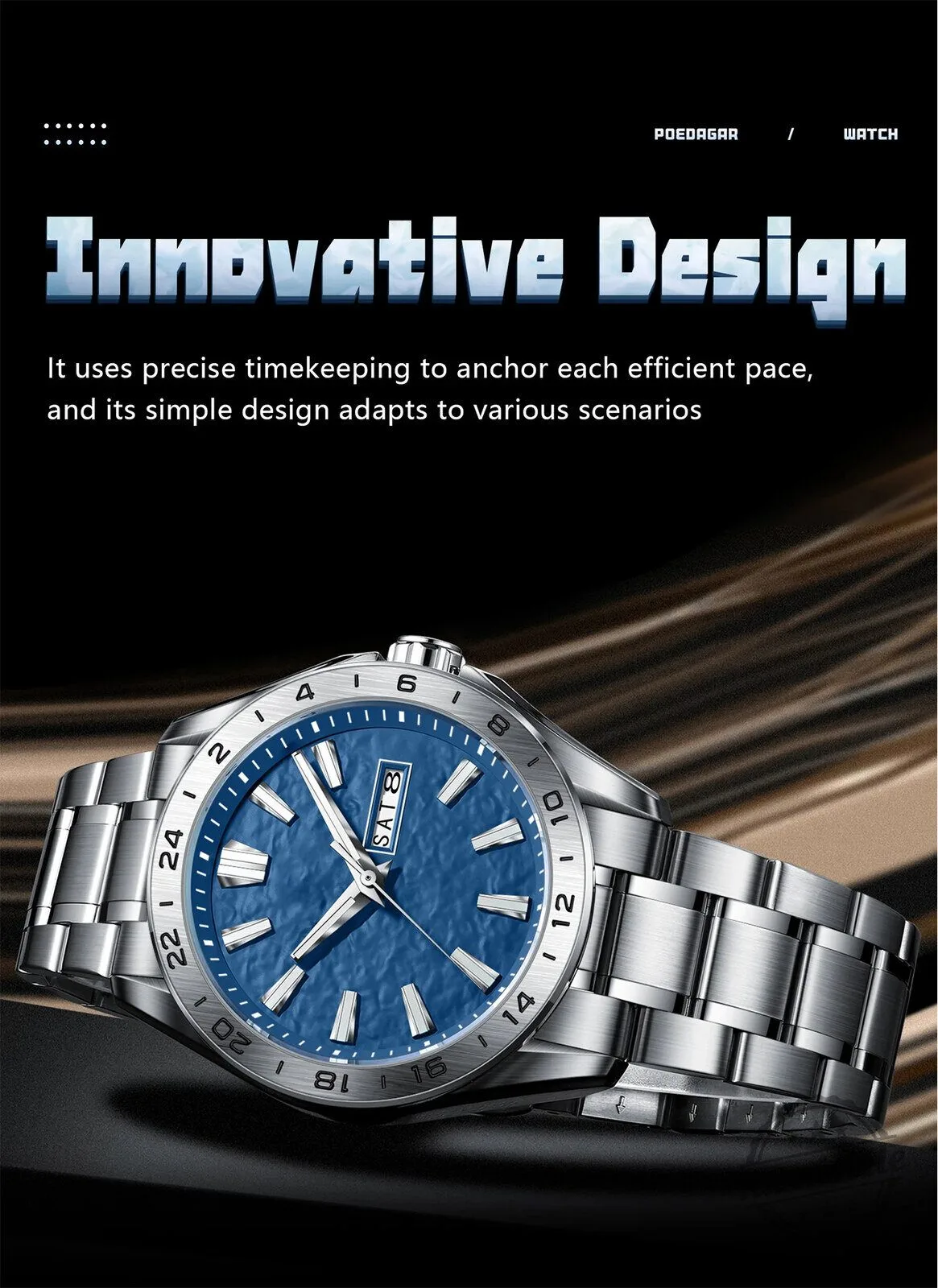 Lexus Custom Name Blue Dial Stainless Steel Men's Watch 15 Lexus Custom Name Blue Dial Stainless Steel Men