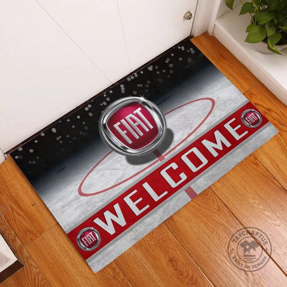 Fiat Logo Welcome Home Entrance Doormat 4 Fiat Logo Welcome Home Entrance Doormat