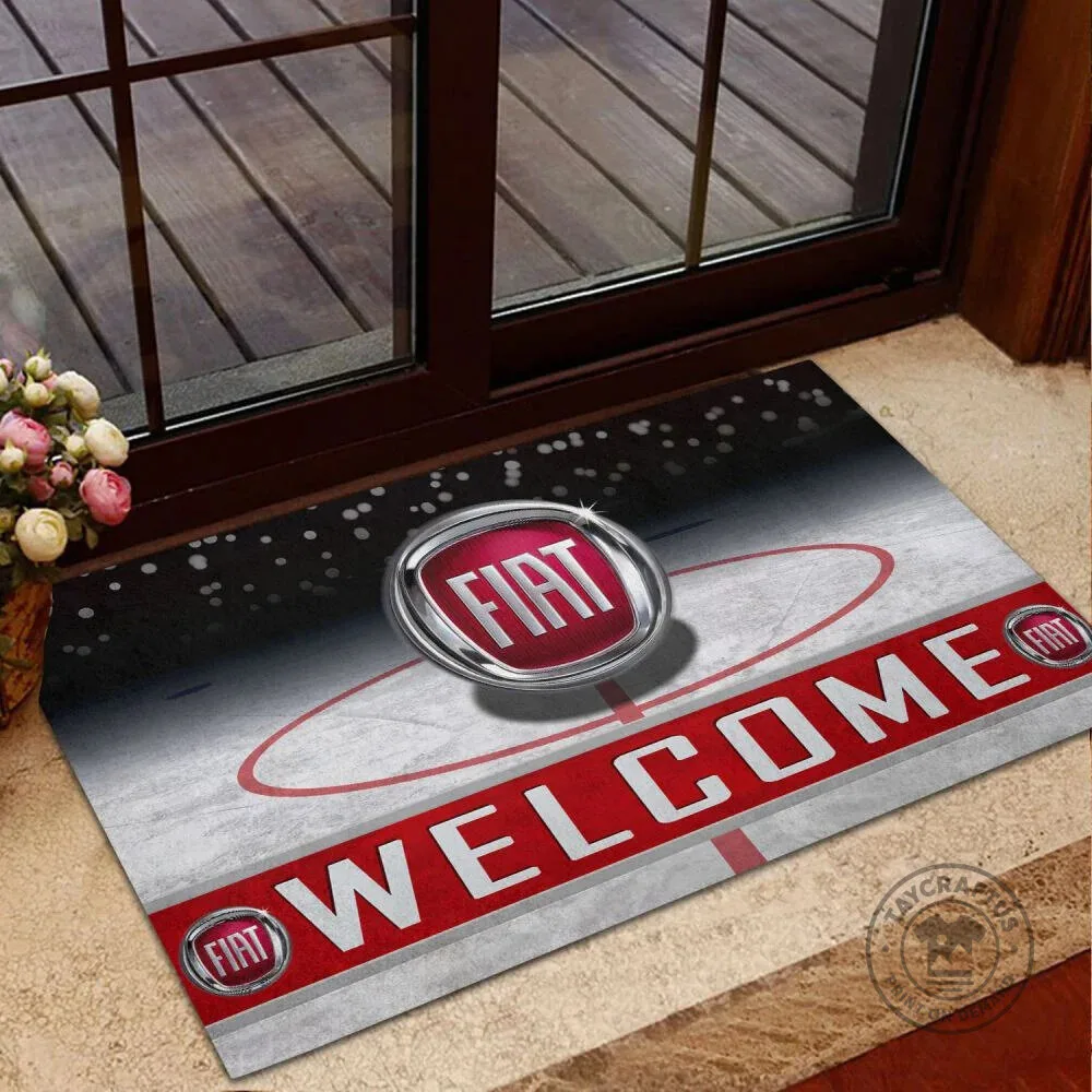 Fiat Logo Welcome Home Entrance Doormat 5 Fiat Logo Welcome Home Entrance Doormat