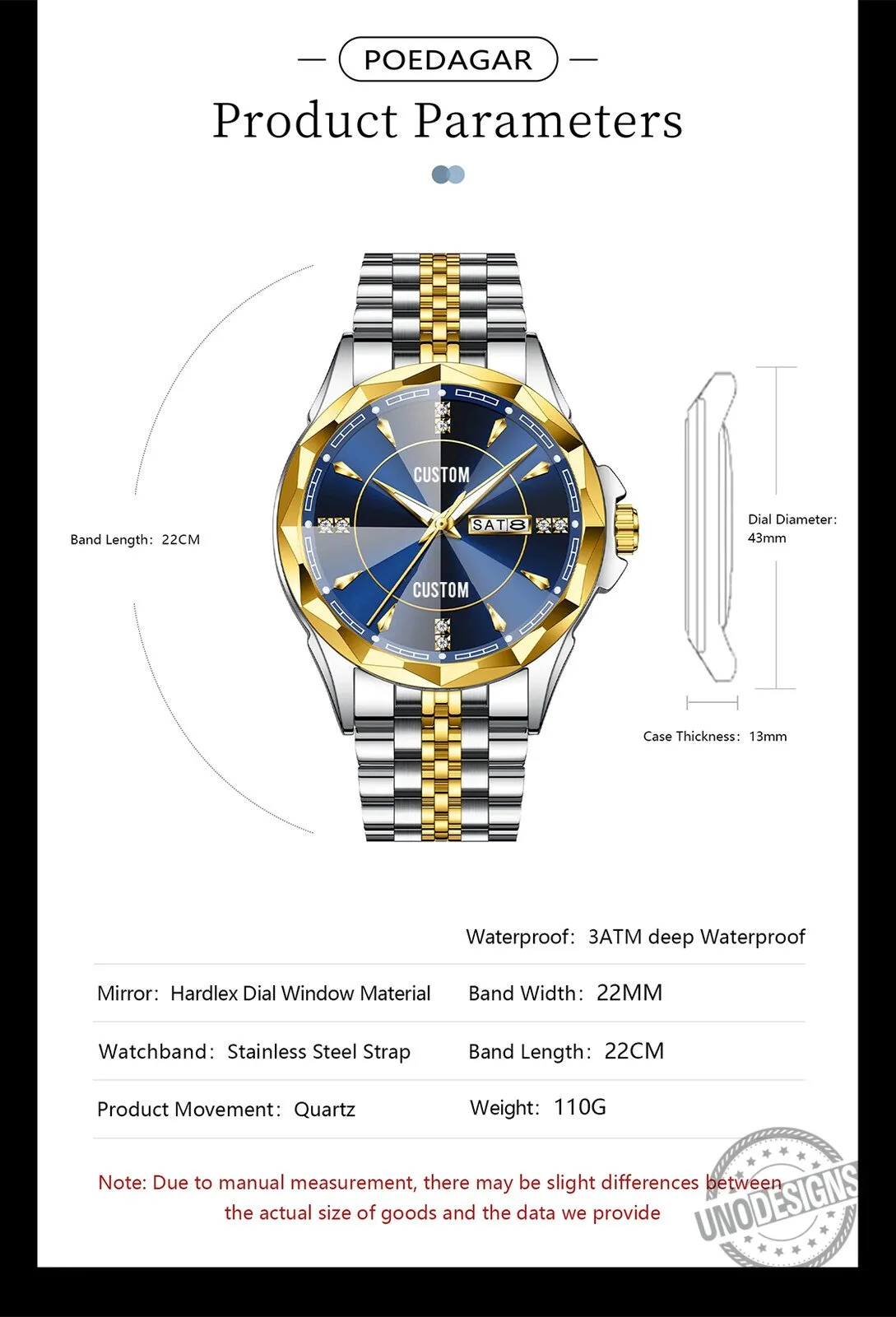 Alfa Romeo Elegant Blue Dial Two-Tone Stainless Steel Watch 19 Alfa Romeo Elegant Blue Dial Two-Tone Stainless Steel Watch