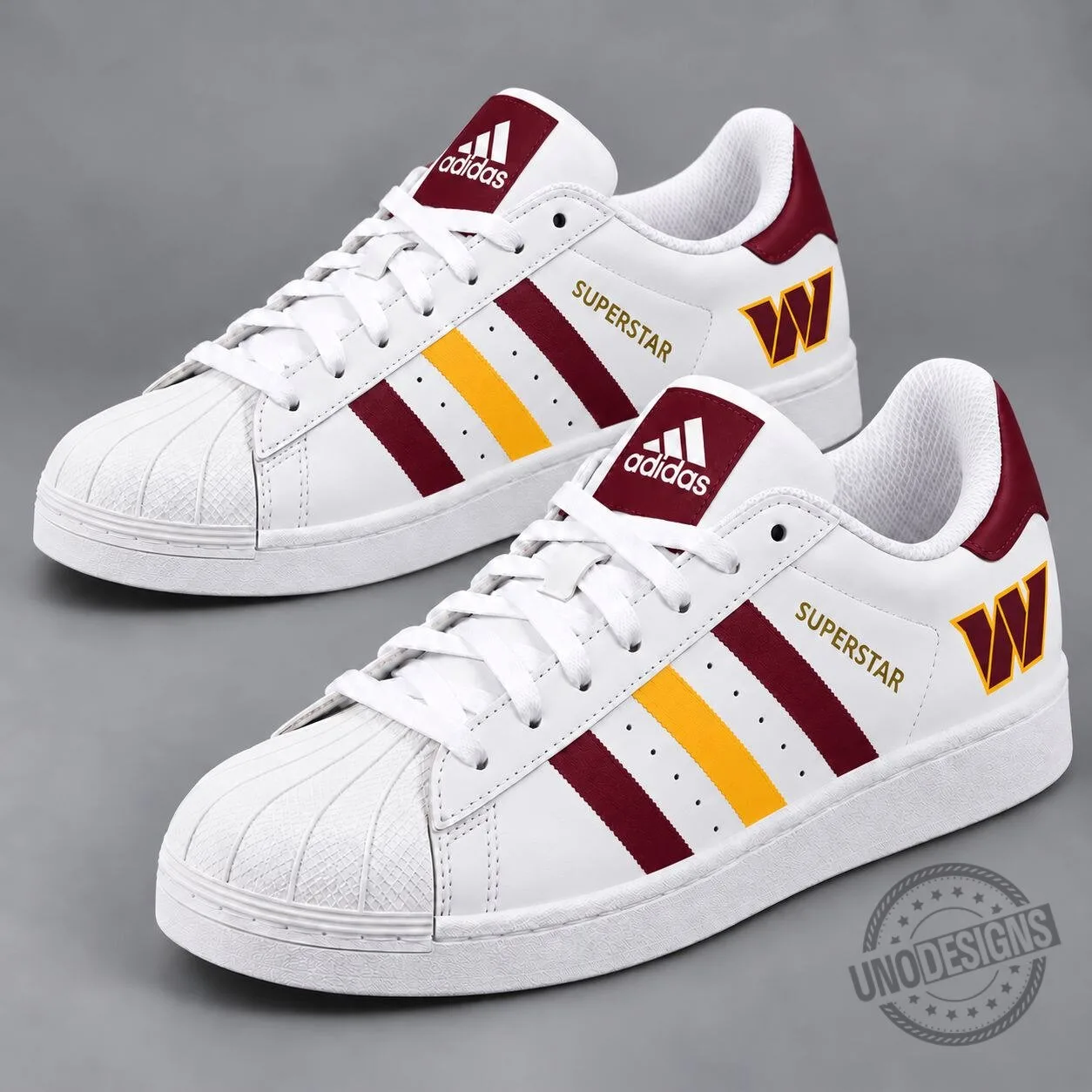 Washington Commanders NFL Team Logo Superstar Shoes for Men and Women