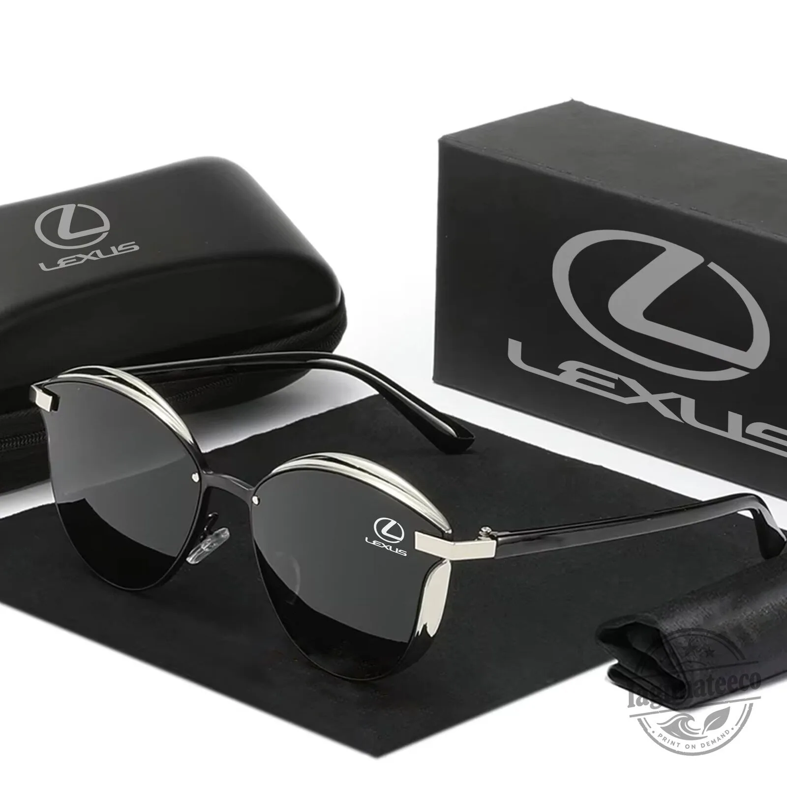 Lexus Cat Eye Polarized Sunglasses for Women with UV Protection