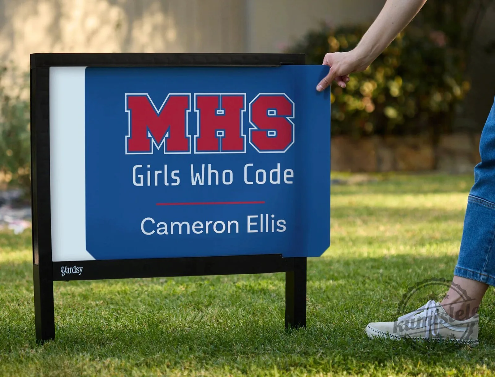 Midway High School Girls Who Code Custom Yard Sign with Personalized Name 7 Midway High School Girls Who Code Custom Yard Sign with Personalized Name