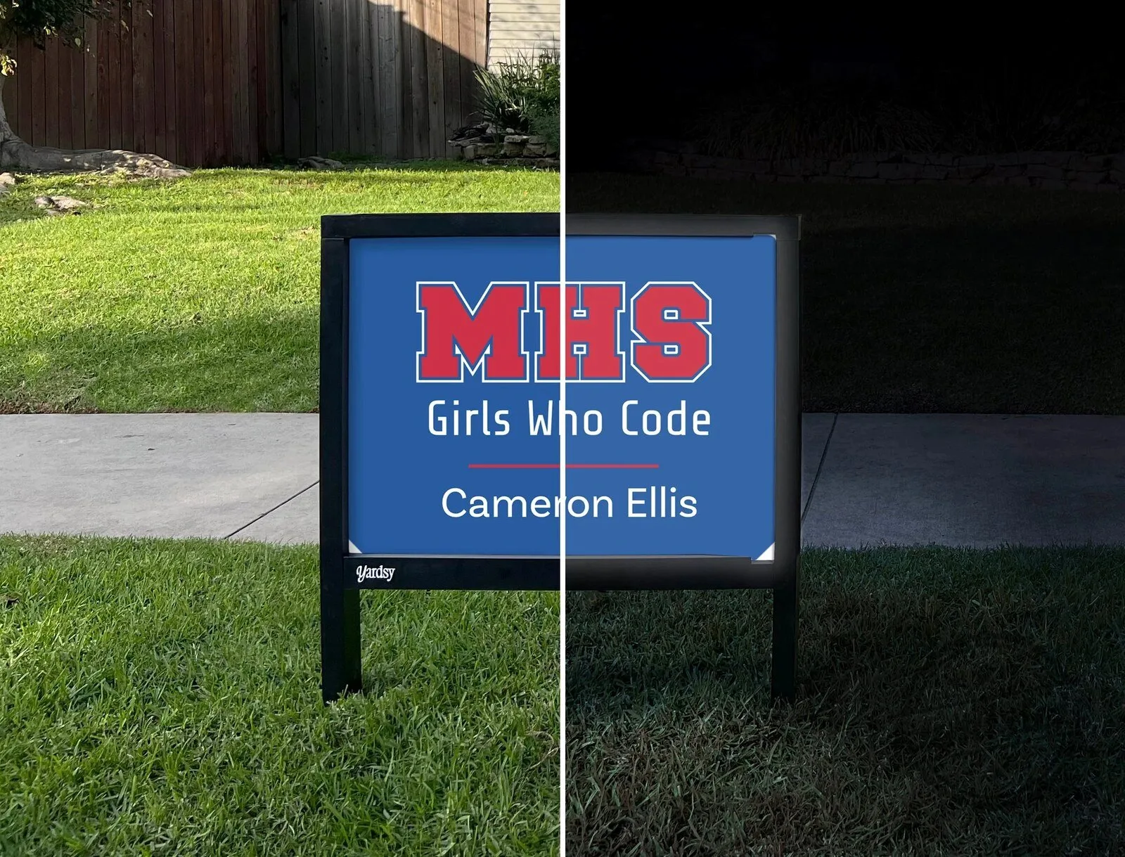 Midway High School Girls Who Code Custom Yard Sign with Personalized Name 9 Midway High School Girls Who Code Custom Yard Sign with Personalized Name