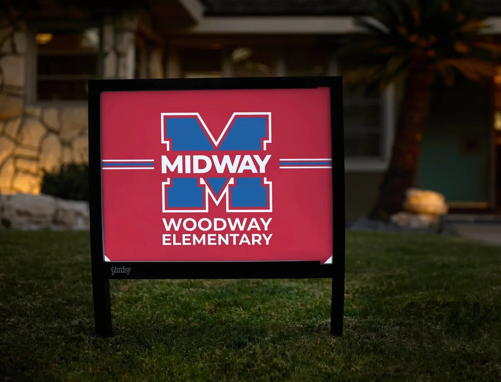 Midway Woodway Elementary School Custom Yard Sign 6 Midway Woodway Elementary School Custom Yard Sign