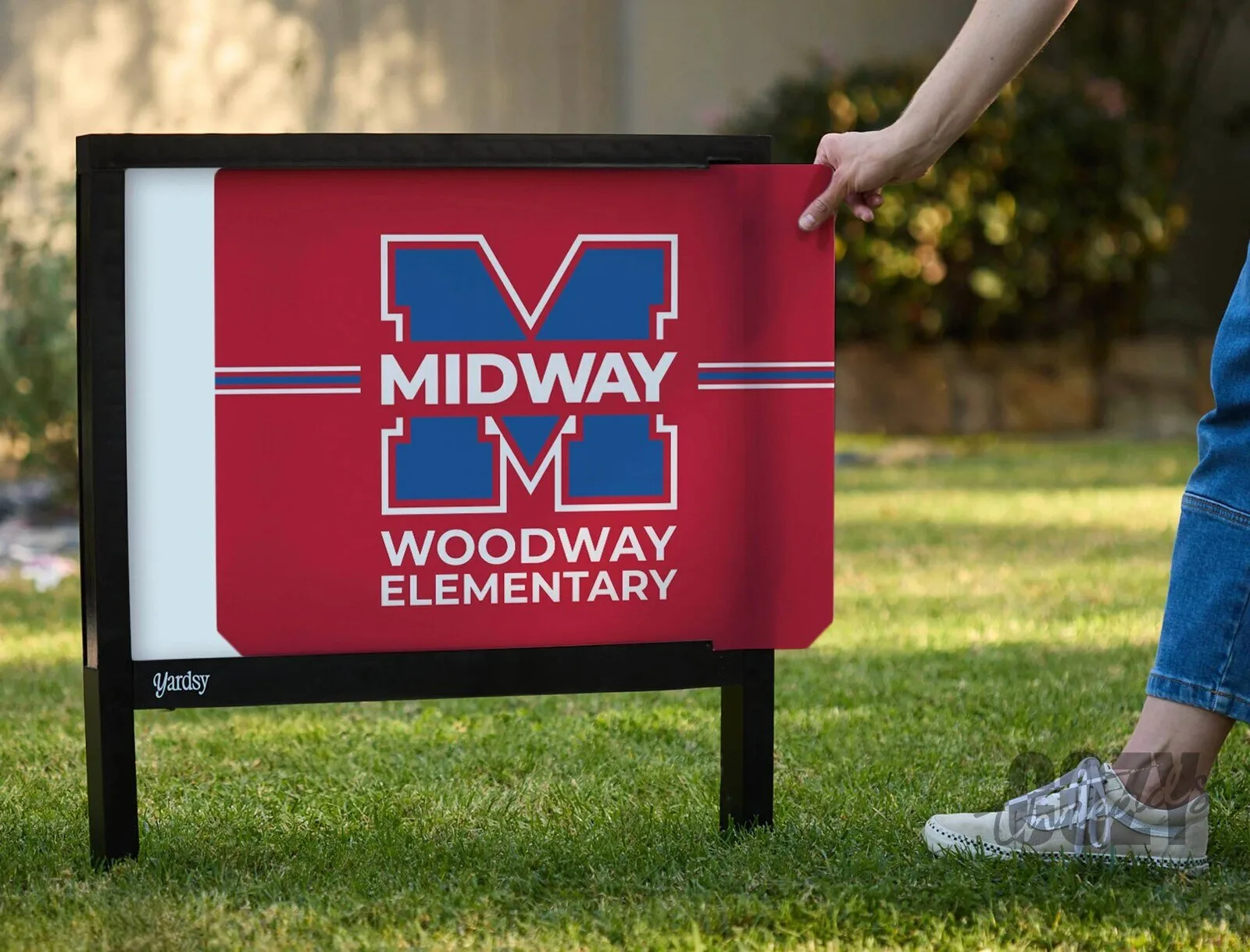 Midway Woodway Elementary School Custom Yard Sign 7 Midway Woodway Elementary School Custom Yard Sign