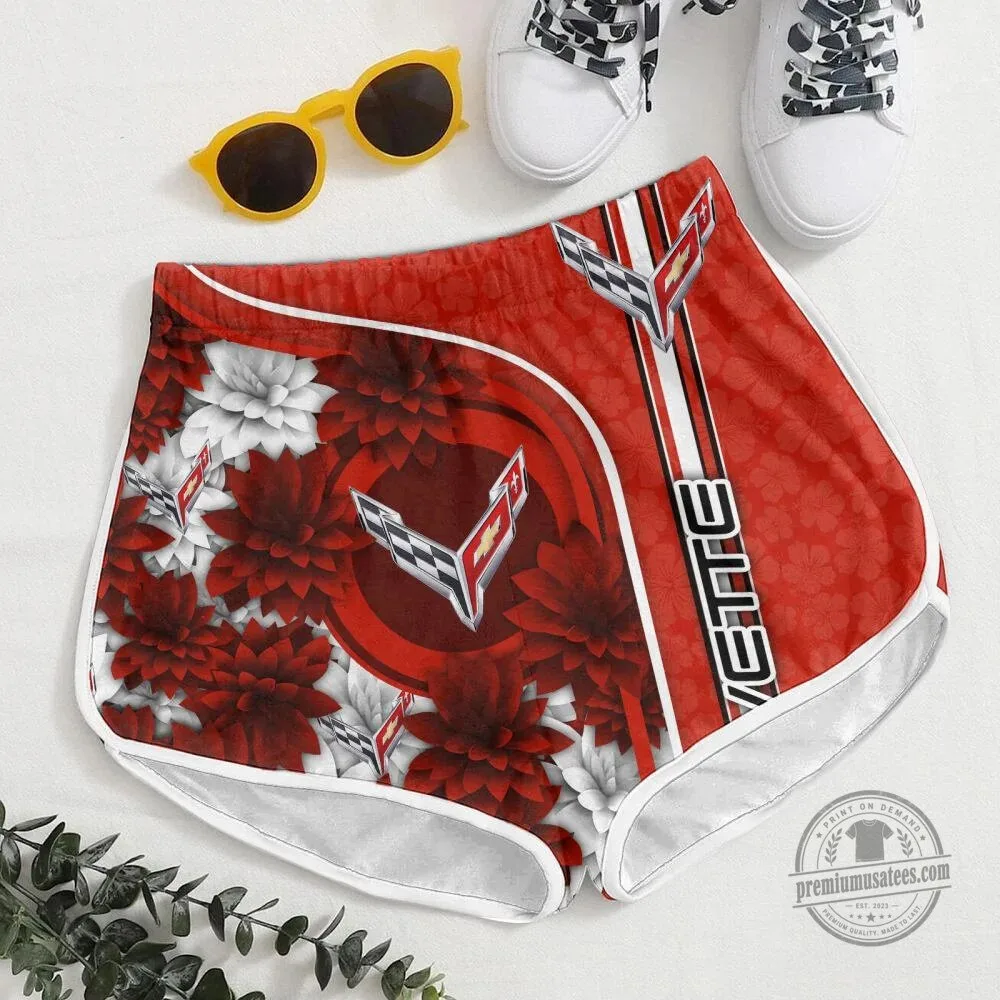 Corvette C8 Logo Red Floral Pattern Summer Beach Hawaiian Shirt 7 Corvette C8 Logo Red Floral Pattern Summer Beach Hawaiian Shirt