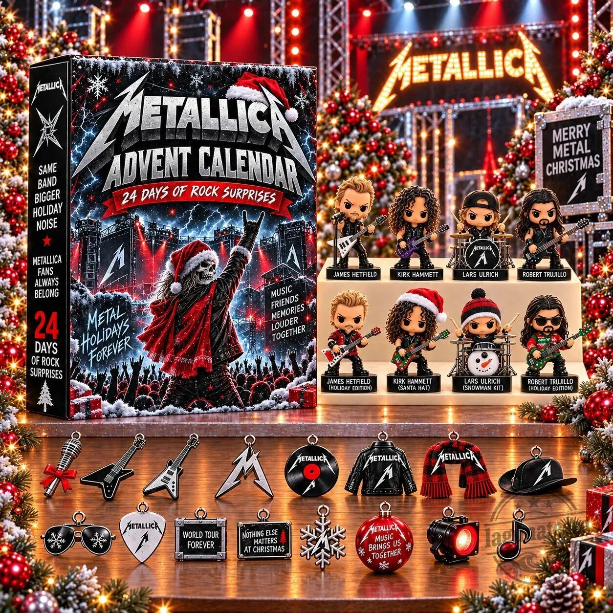 Metallica Advent Calendar 24 Days of Rock Surprises Blind Box Set