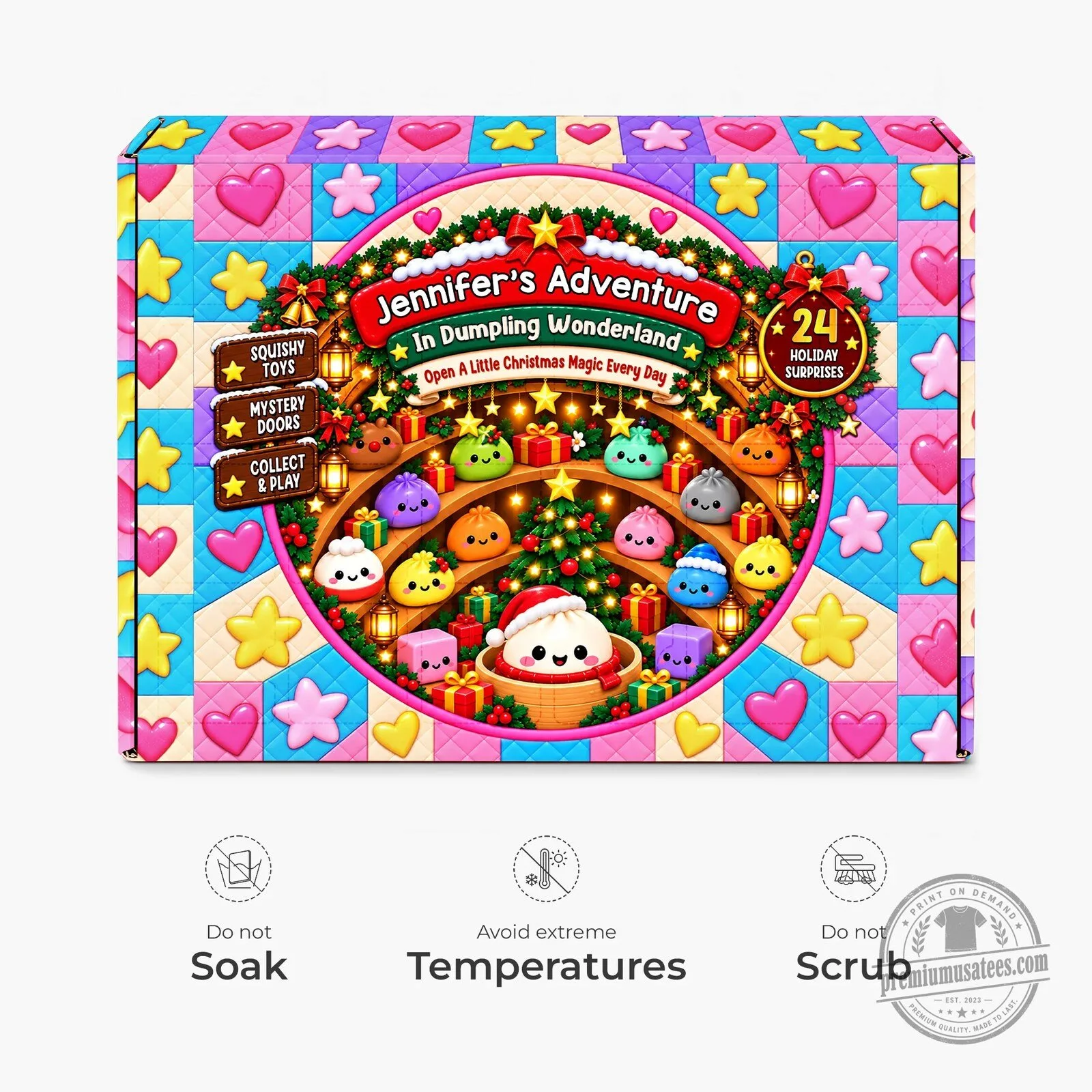 Christmas Dumpling Squishy Advent Calendar Holiday Surprise Toys for Kids 2D 12 Christmas Dumpling Squishy Advent Calendar Holiday Surprise Toys for Kids