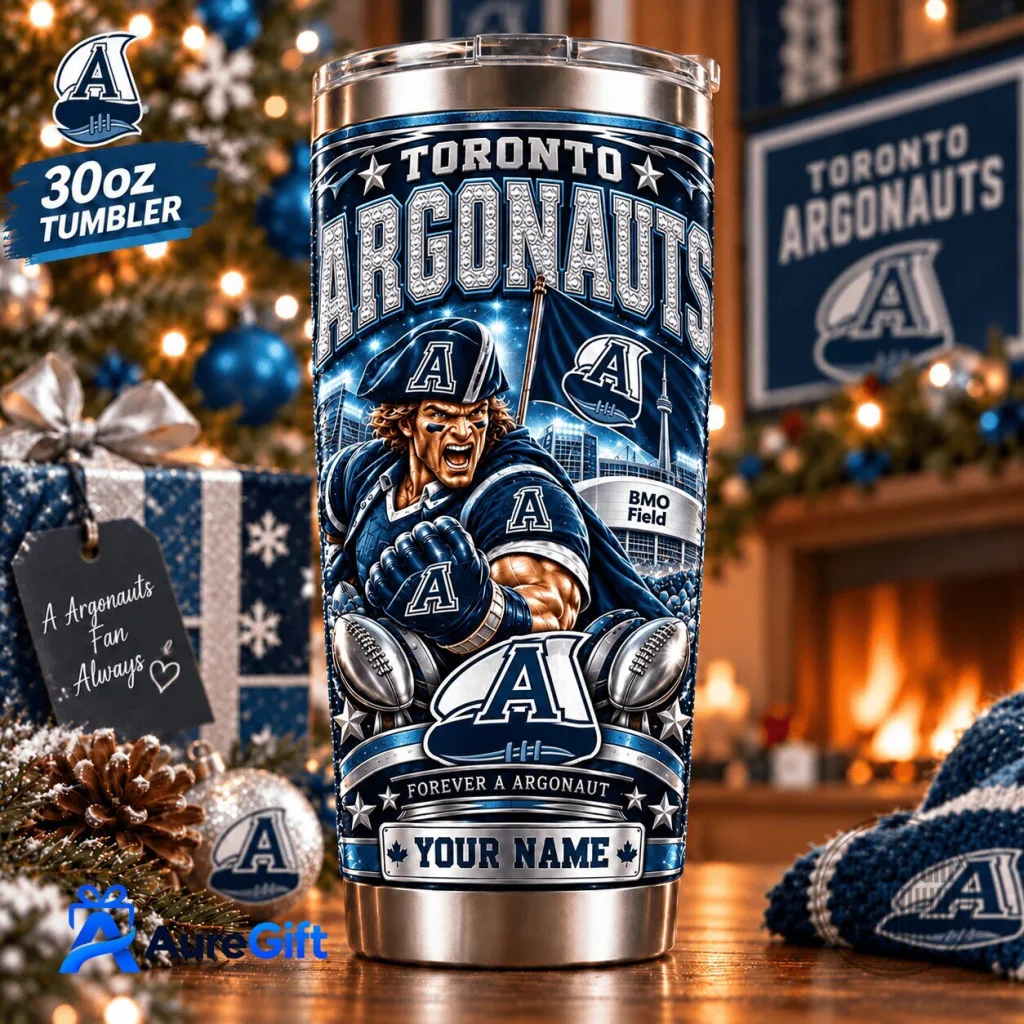 Toronto Argonauts CFL Football Personalized Name Stainless Steel Tumbler Toronto Argonauts CFL Football Personalized Name Stainless Steel Tumbler