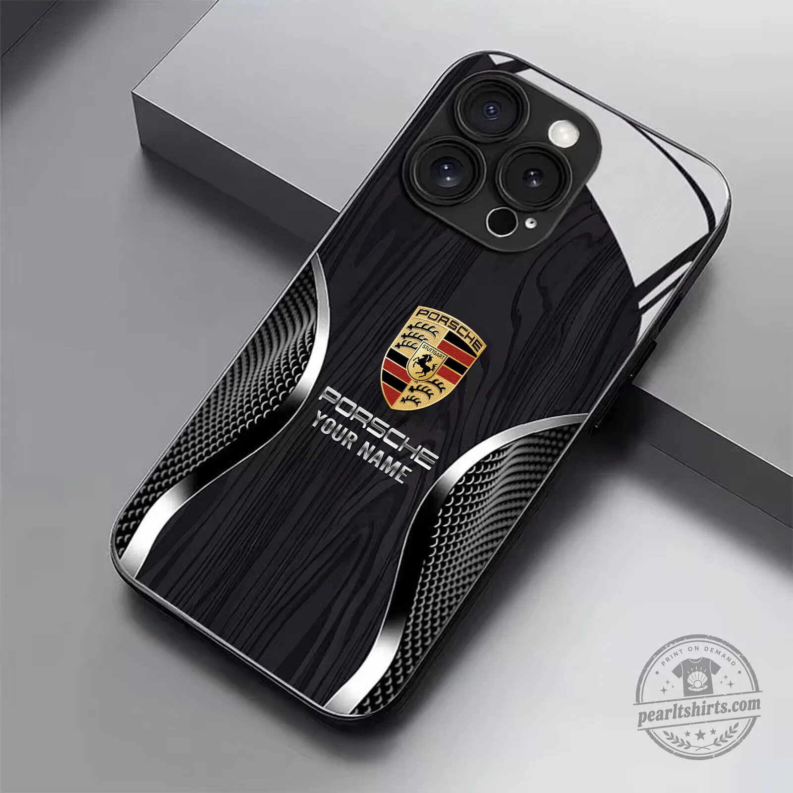 Porsche Custom Name Wood Grain Design iPhone Case for All Phone Models 7 Porsche Custom Name Wood Grain Design iPhone Case for All Phone Models