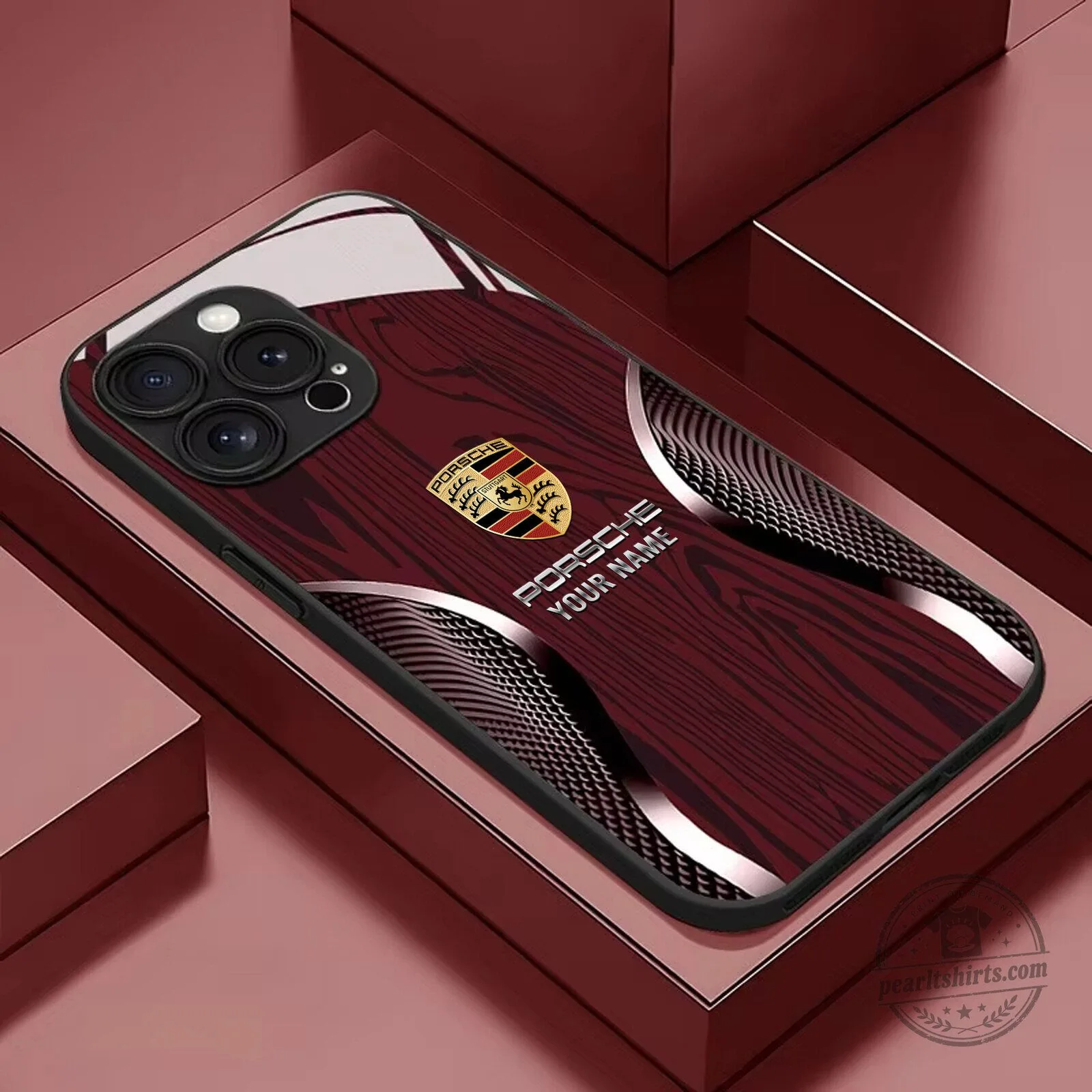 Porsche Custom Name Wood Grain Design iPhone Case for All Phone Models 9 Porsche Custom Name Wood Grain Design iPhone Case for All Phone Models