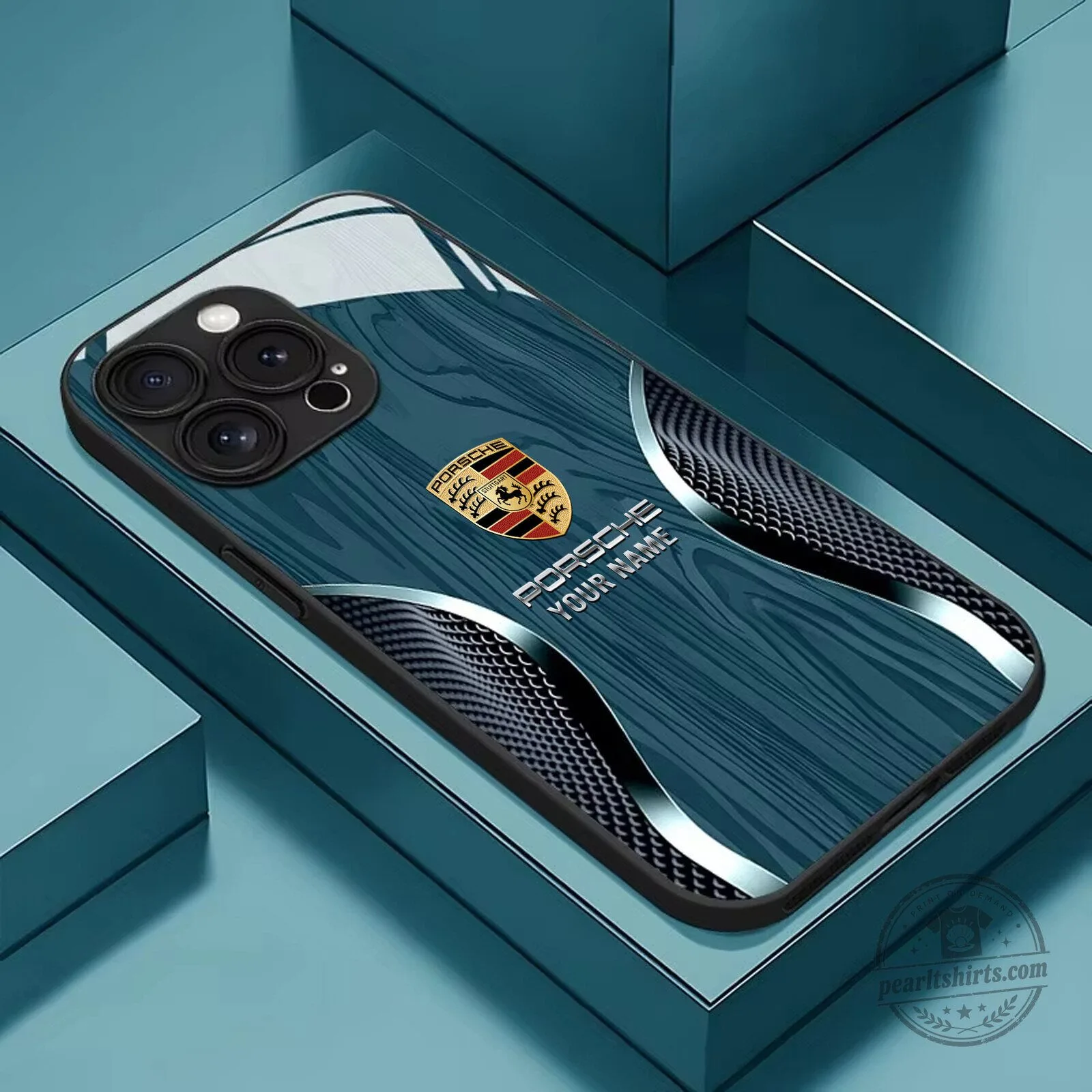 Porsche Custom Name Wood Grain Design iPhone Case for All Phone Models 11 Porsche Custom Name Wood Grain Design iPhone Case for All Phone Models