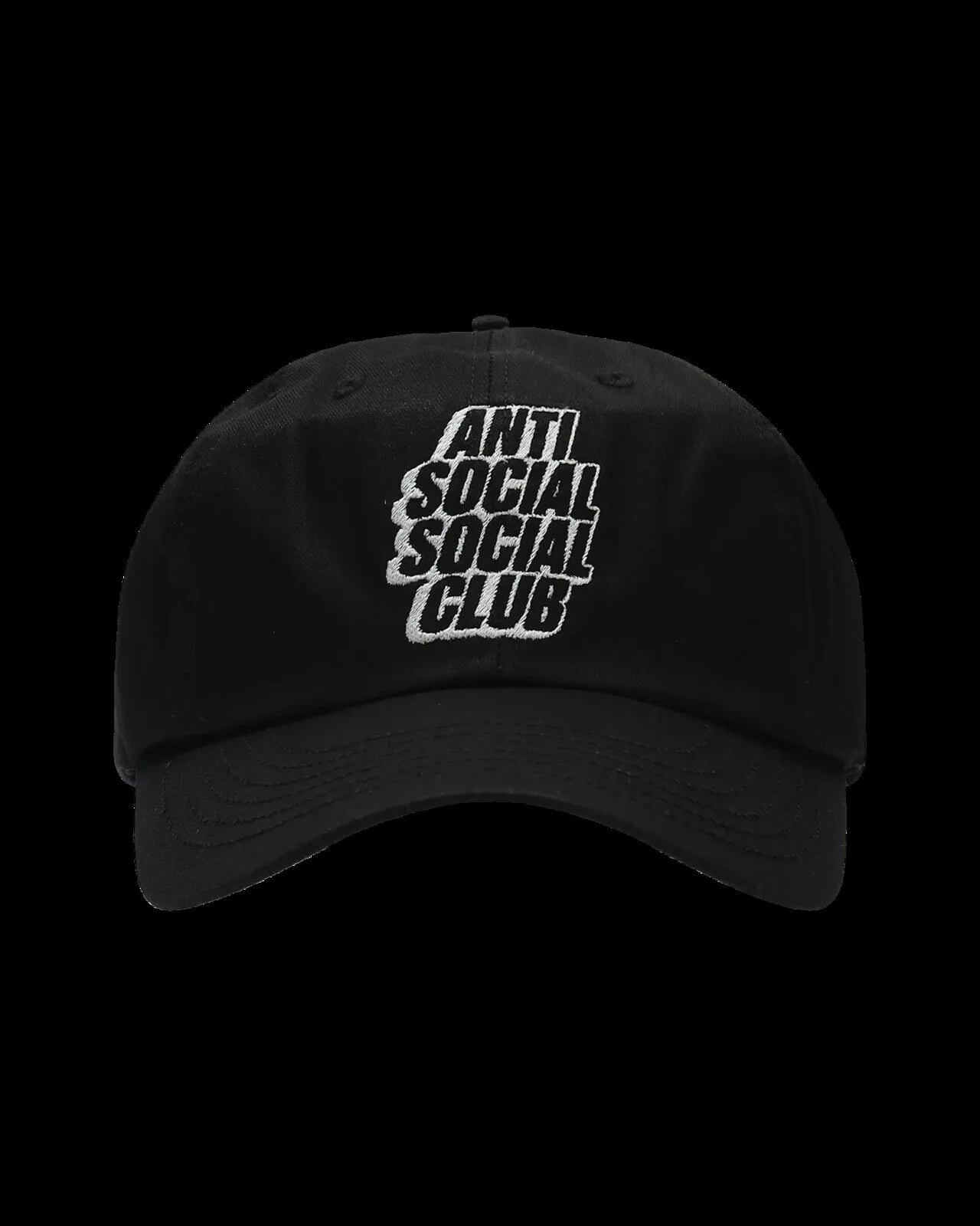 Anti Social Social Club Black Embroidered Logo Adjustable Baseball Cap Hat 1 Anti Social Social Club Black Embroidered Logo Adjustable Baseball Cap Hat
