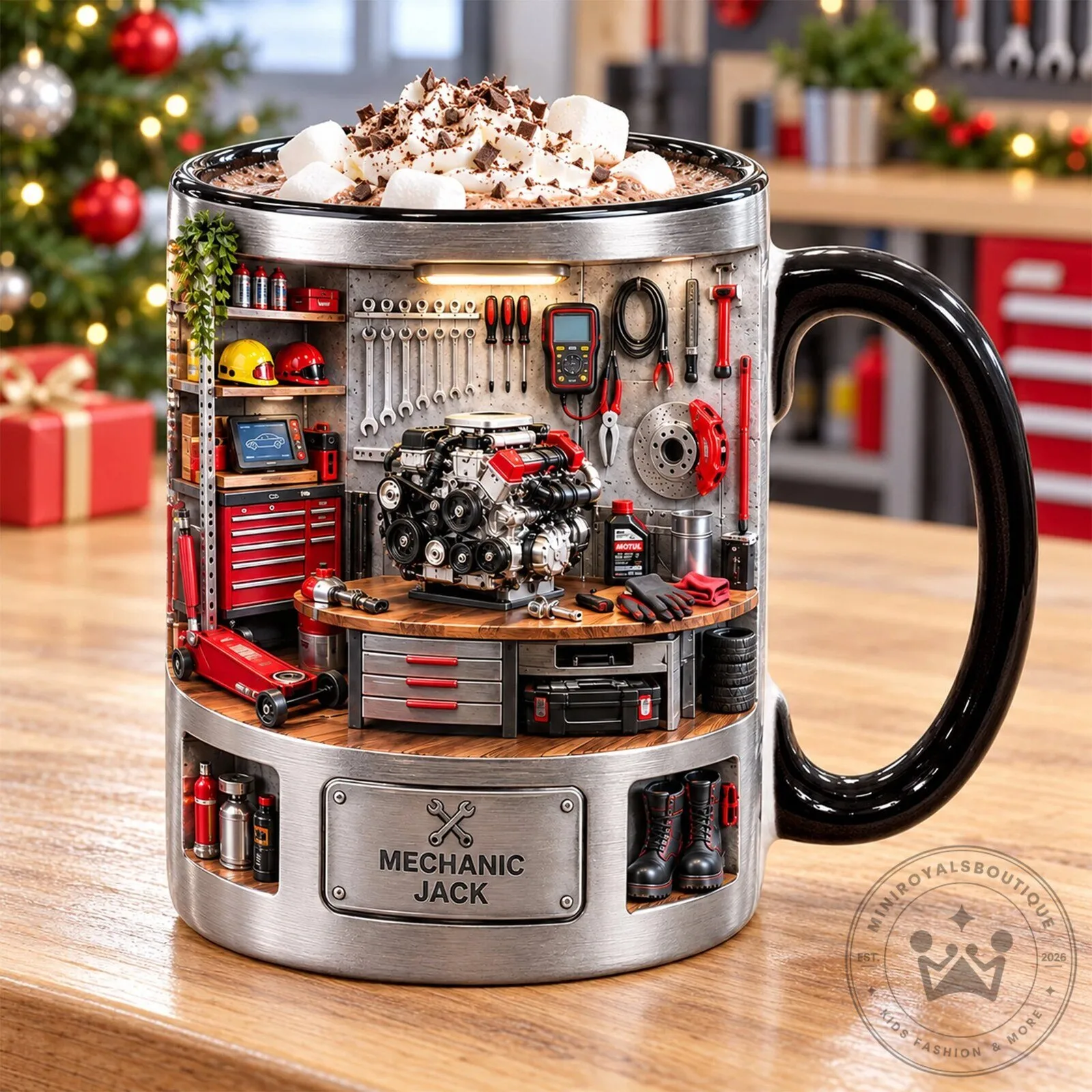 Mechanic Garage Engine Workshop Hot Chocolate Coffee Mug 8 Mechanic Garage Engine Workshop Hot Chocolate Coffee Mug