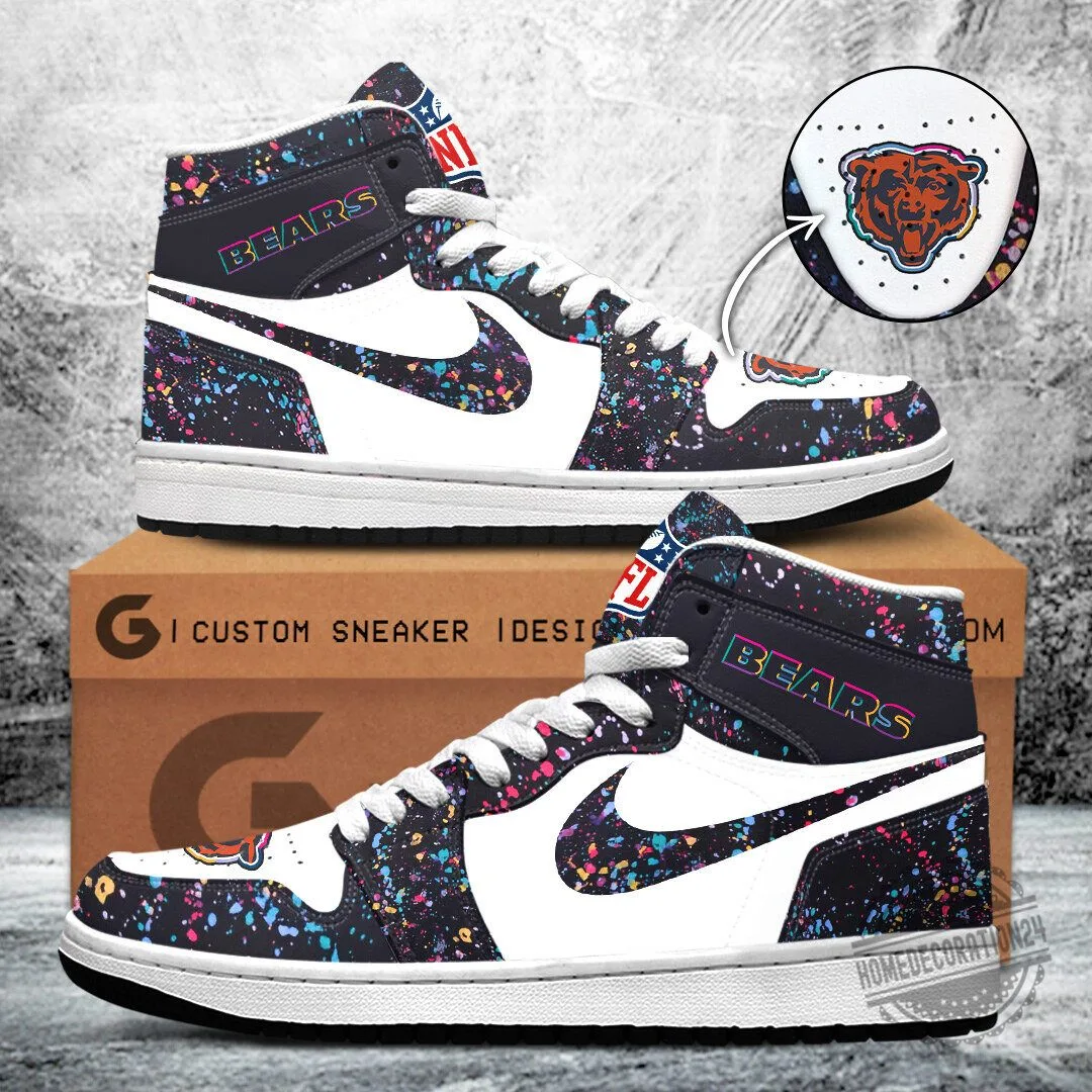 Chicago Bears Crucial Catch 2025 High-Top Custom Sneakers