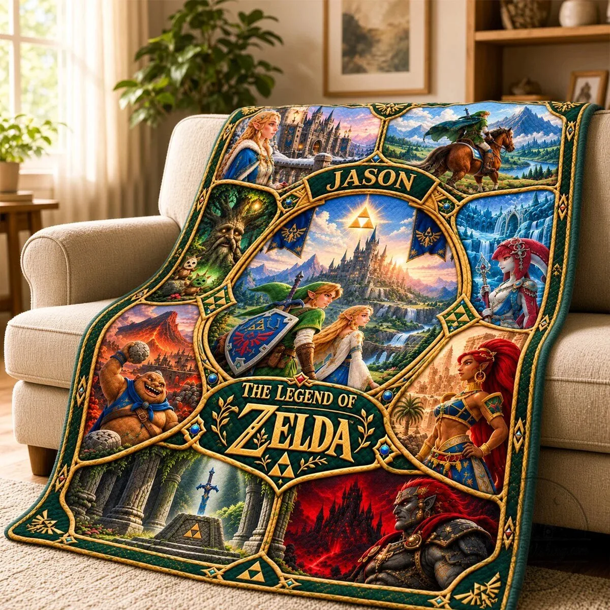 The Legend of Zelda Epic Fantasy Adventure Personalized Blanket 6 The Legend of Zelda Epic Fantasy Adventure Personalized Blanket
